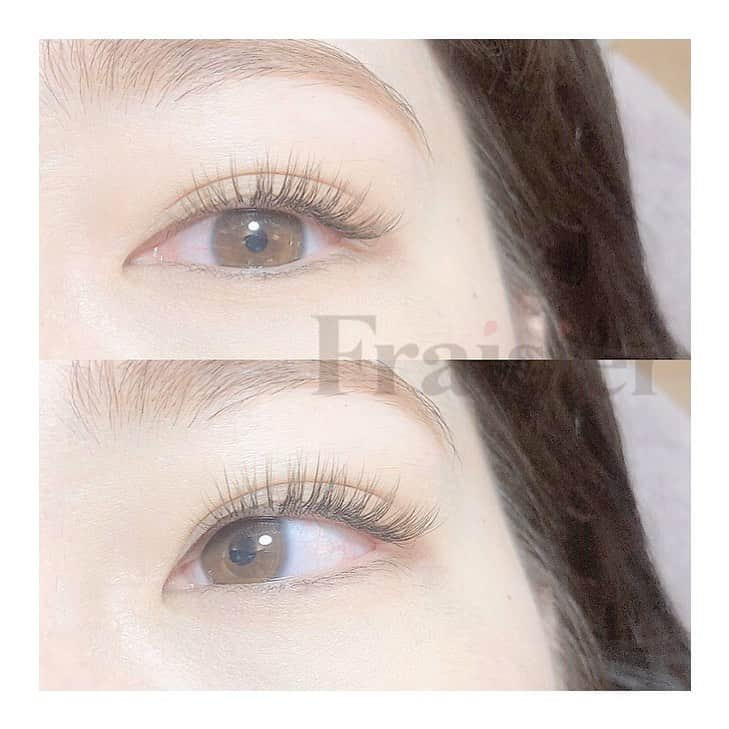 フレジエさんのインスタグラム写真 - (フレジエInstagram)「寒色系のブラウンまつげ🌨  dark brown(flat lash)×ash khaki×khaki brown グレー、アッシュ系の髪色にとても似合うお色味です◎  フラットラッシュを混ぜて、ふさふさまつげに🕊  立川AMI 濵　@hama___tsumi @ami_eyelash  #fraisier_eyelash #eyelashextensions #eyelash #eyemakeup #まつ毛エクステ #まつ毛 #マツエク #カラーエクステ #立川マツエク #嫁接睫毛 #ナチュラル #自然 #アイメイク #メイク #デザイン#シングルラッシュ #フラットラッシュ #アップワードラッシュ #自まつ毛風 #丸目 #猫目 #たれ目 #美容 #おしゃれ #可愛い #パリジェンヌラッシュリフト #ラッシュアディクト #まつげパーマ #まつげカール」11月2日 13時04分 - __belle.journee__