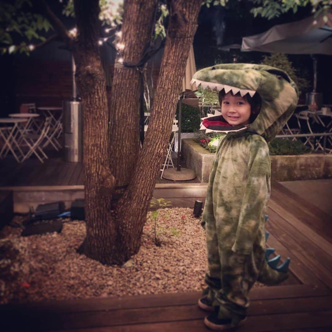 KOKIAのインスタグラム：「My lovely T-Rex!! #tokyo #japan #japon #kokia #photography #歌手 #コキア #insta #art #beautiful #picoftheday #follow #女性 #ソングライター #photooftheday #woman #jmusic #ボーカリスト #singer #songwriter #jpop #vocalist #voice #声 #ライブ #live #綺麗 #日本 #halloween」
