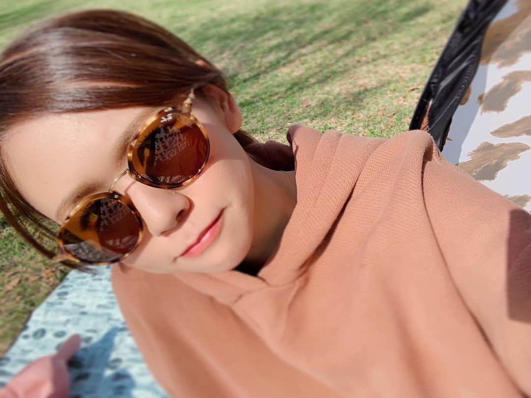 虎南有香のインスタグラム：「公園日和な週末♥️」