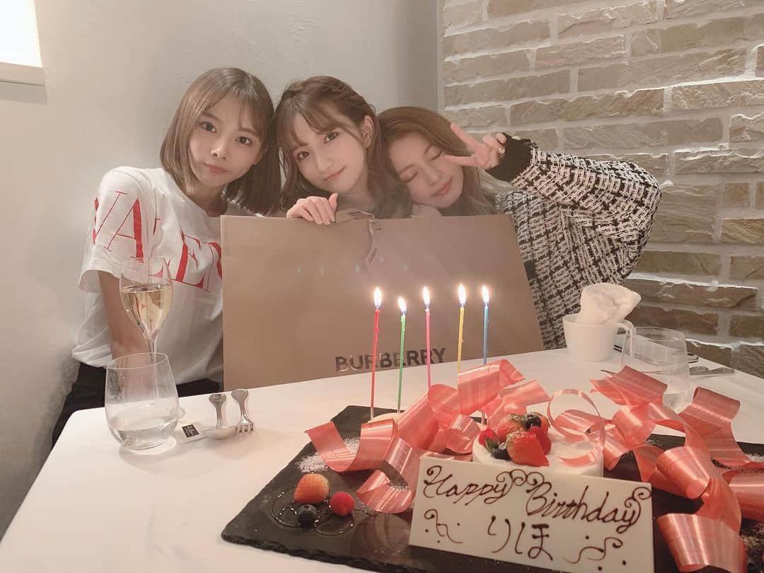 南りほのインスタグラム：「11/1💝 #mybirthday 大好きな2人がお祝いしてくれた💓本当にありがとう🥺💓」