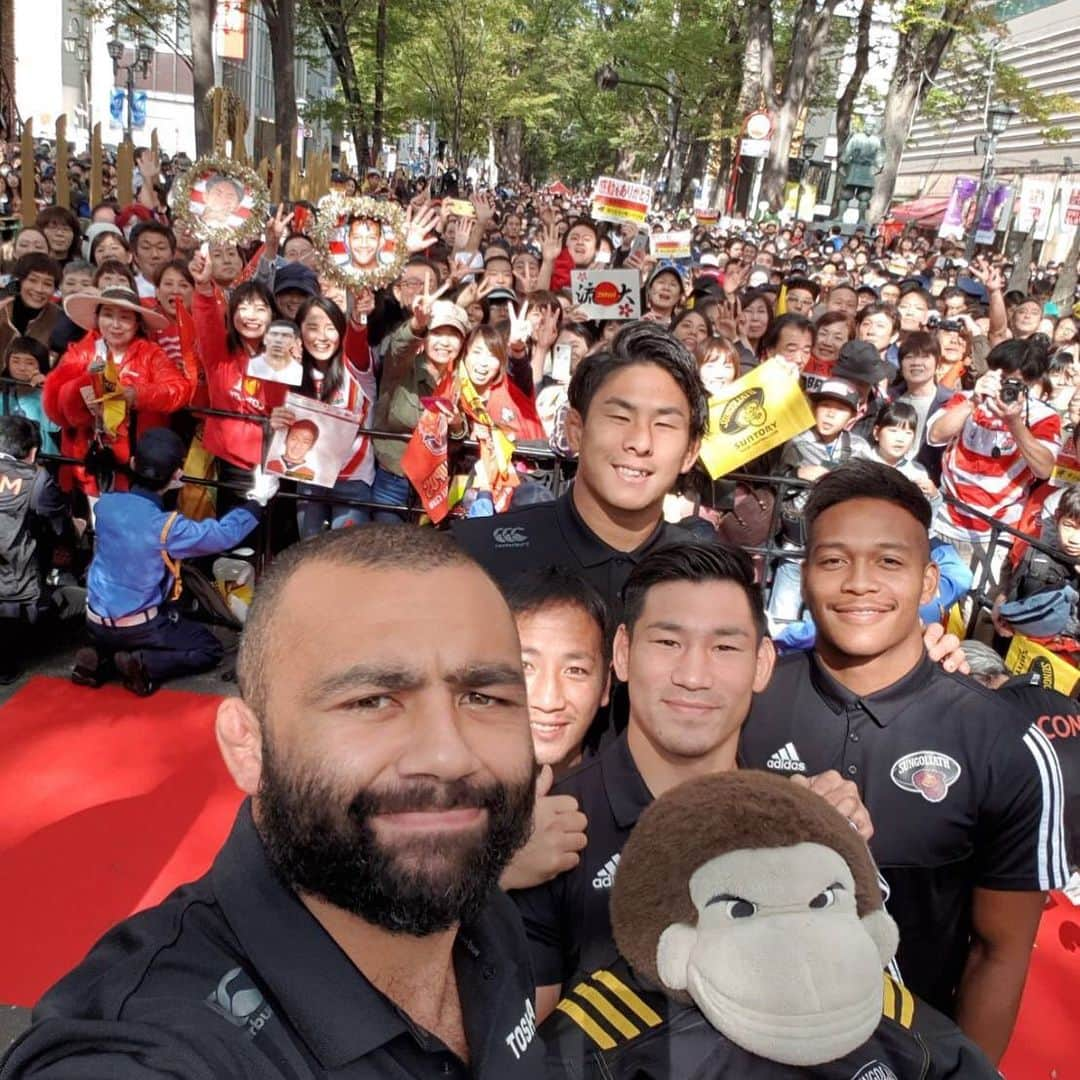 松島幸太郎さんのインスタグラム写真 - (松島幸太郎Instagram)「府中報告会！ 皆さんありがとうございます！  そして今日は決勝！🏆 #どっちが勝つかな」11月2日 15時57分 - matsudesuyo