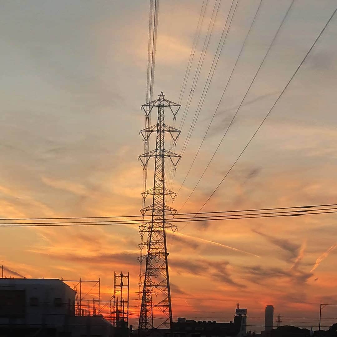 石黒浩のインスタグラム：「Sunset」
