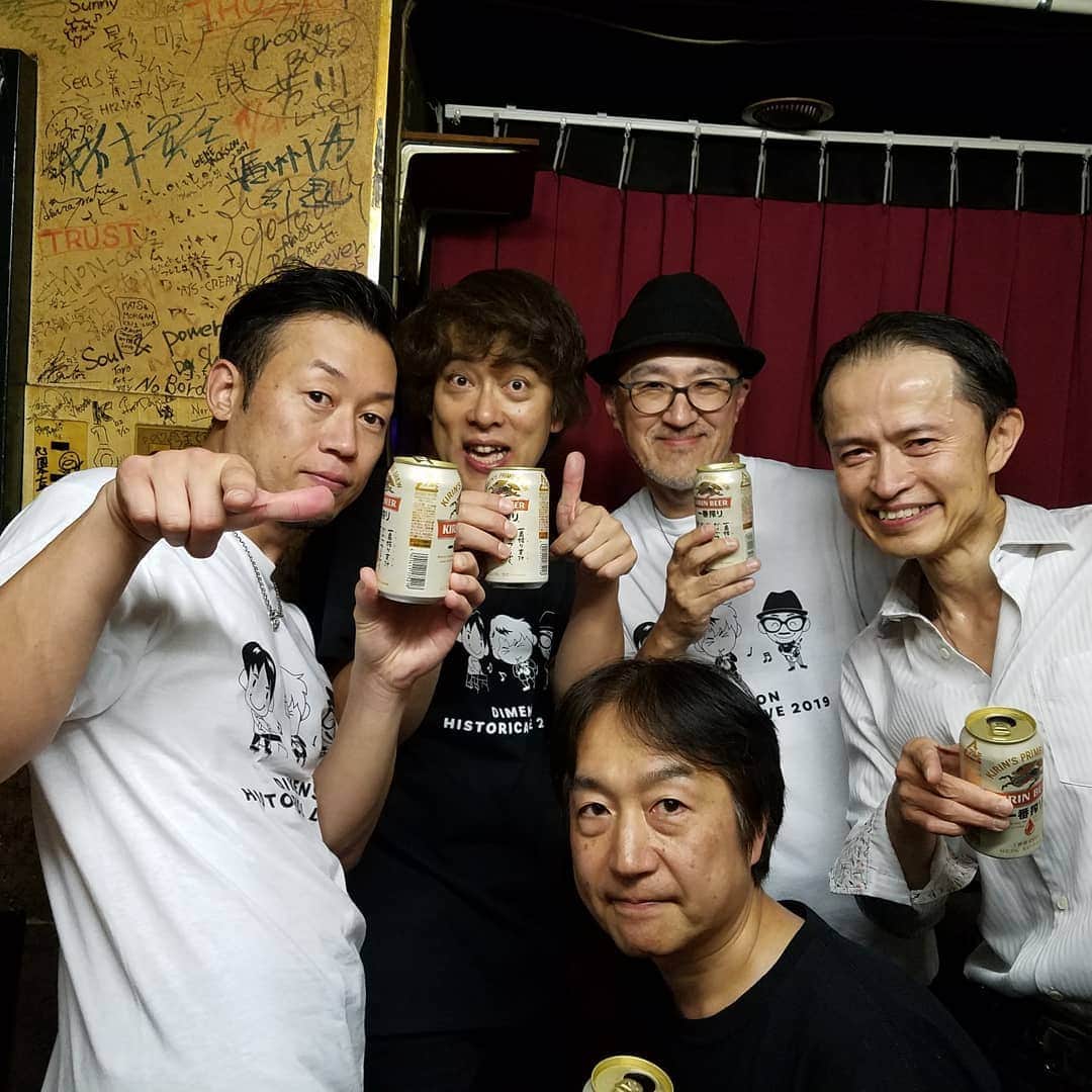 勝田一樹のインスタグラム：「ディメンション🎵京都ラグ❗ 超盛り上りー😍💓💓 皆サンキューです😃✌️ #ディメンション #dimensionjazz  #勝田一樹 #kazukikatsuta  #増崎孝司 #川崎哲平 #則竹裕之  #小野塚晃」