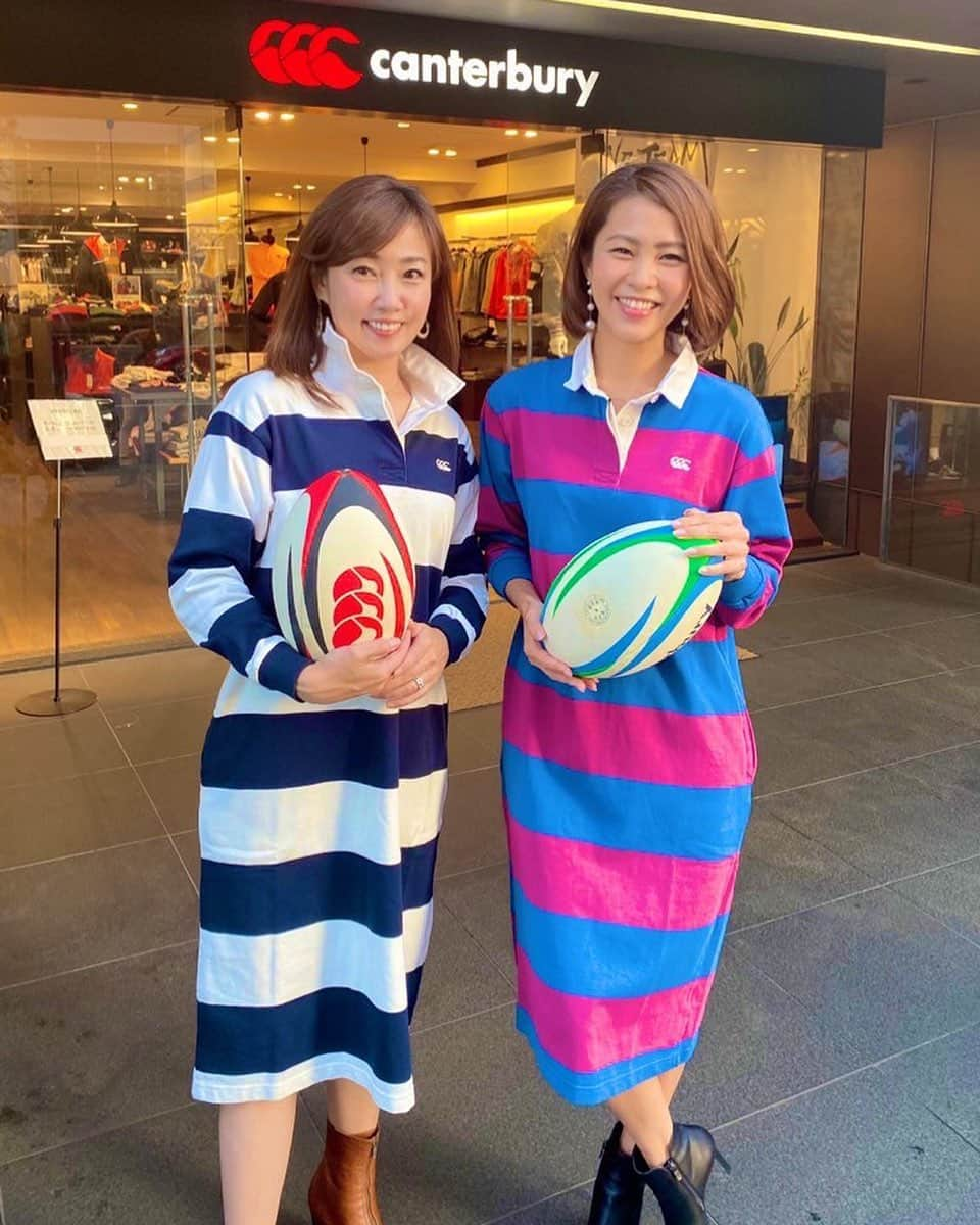 吉永愛さんのインスタグラム写真 - (吉永愛Instagram)「南アフリカ優勝🏆 ラグビーワールドカップ2019🏉 自国での開催、日本ベスト8、 素晴らしく、最高でした😭😭😭 美香ちゃんといっぱい応援した日々 楽しかったーーー❤️ 選手の皆さんお疲れ様でした❤️ @canterbury_japan #CANTERBURY #RUGBYISALL #ONETEAM #RUGBY+ #RUGBY  #RUGGERSHIRT ﻿ #カンタベリー #ラグビー  #ラガーシャツ #ワンチームラグビー #rwc2019 #ラガーワンピ #外苑前 #青山店 ##愛loveラグビー🏉」11月2日 20時41分 - a.i.yy