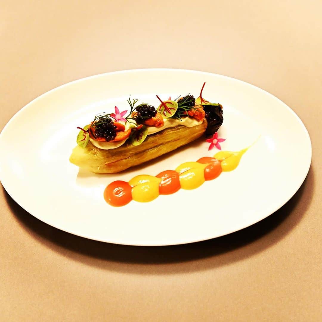 TBS「グランメゾン東京」さんのインスタグラム写真 - (TBS「グランメゾン東京」Instagram)「こんばんは！ 今日は#ナス の素敵な#料理 色使いも綺麗だし#おいしそう 今回、#不採用 だったけど、どこかで#食べてみたい #チームグラメ」11月2日 20時48分 - gurame_tbs