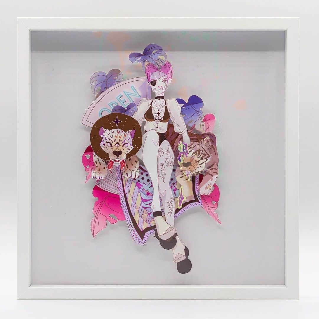Kiyomi Aritakeのインスタグラム：「#artwork 250×250  #もう一つの世界展 in Kagawa 2019/11/19〜11/24 香川県高松市で展示いたします。 他、作品数点展示予定ですのでぜひこの機会にお越しください。 #香川 #香川県」