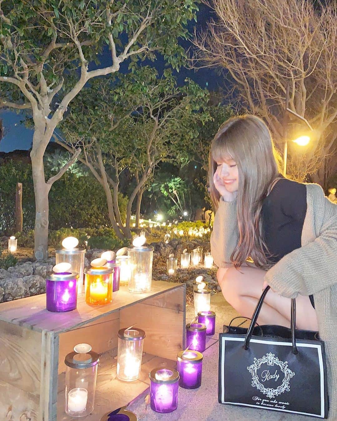 アンジェリカのインスタグラム：「*°♡ . ❤︎🕯sea candle 🕯❤︎ . ❤︎❤︎ #江ノ島 #湘南candle #seacandle #きゃんどる #キャンドル #景色」
