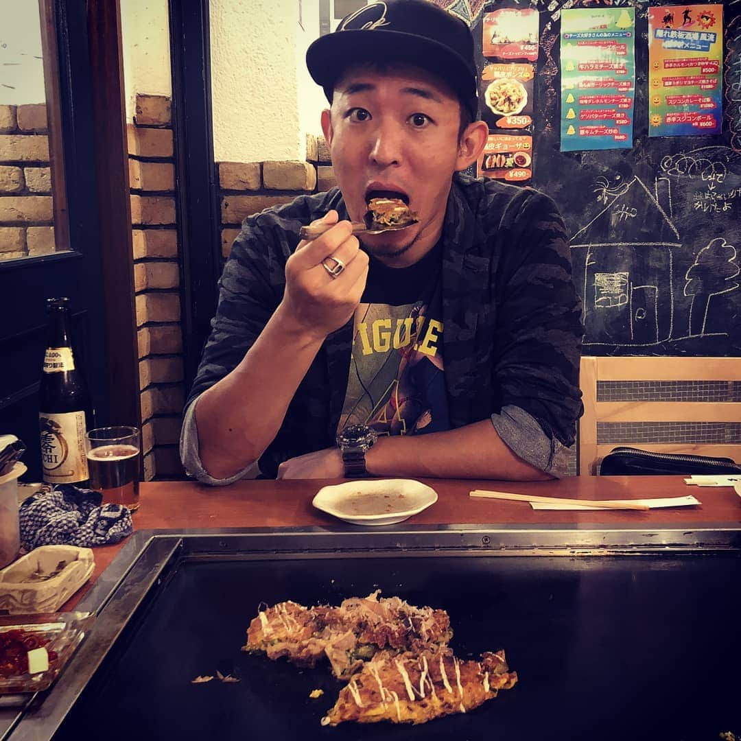 ファンキー加藤さんのインスタグラム写真 - (ファンキー加藤Instagram)「#大阪 #前のり #後輩のお店 #鉄板焼き #風流 #美味でした #ごちそうさまでした」11月2日 21時20分 - funkykato_funkykato_funkykato