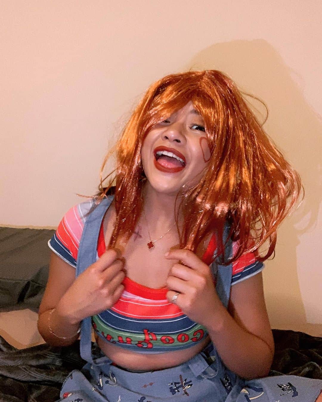 VIENNAさんのインスタグラム写真 - (VIENNAInstagram)「I was Chucky for 2019🎃 夜🔞ユーチューブアップする楽しみ♡ ・ ・ ・ #halloween#chucky#nyc#newyork#manhattan#like4like#follow4follow#followforfollow#travel#trip#diet#sexy#likeforlike#makeup#tagsforlikes#f4f#vsco#lightroom#コーデ#おしゃれさんと繋がりたい#ボブ#ダイエット#写真好きな人と繋がりたい#ハロウイン#チャッキー#ニューヨーク#マンハッタン#アメリカ#USA」11月2日 21時46分 - viennadoll_official
