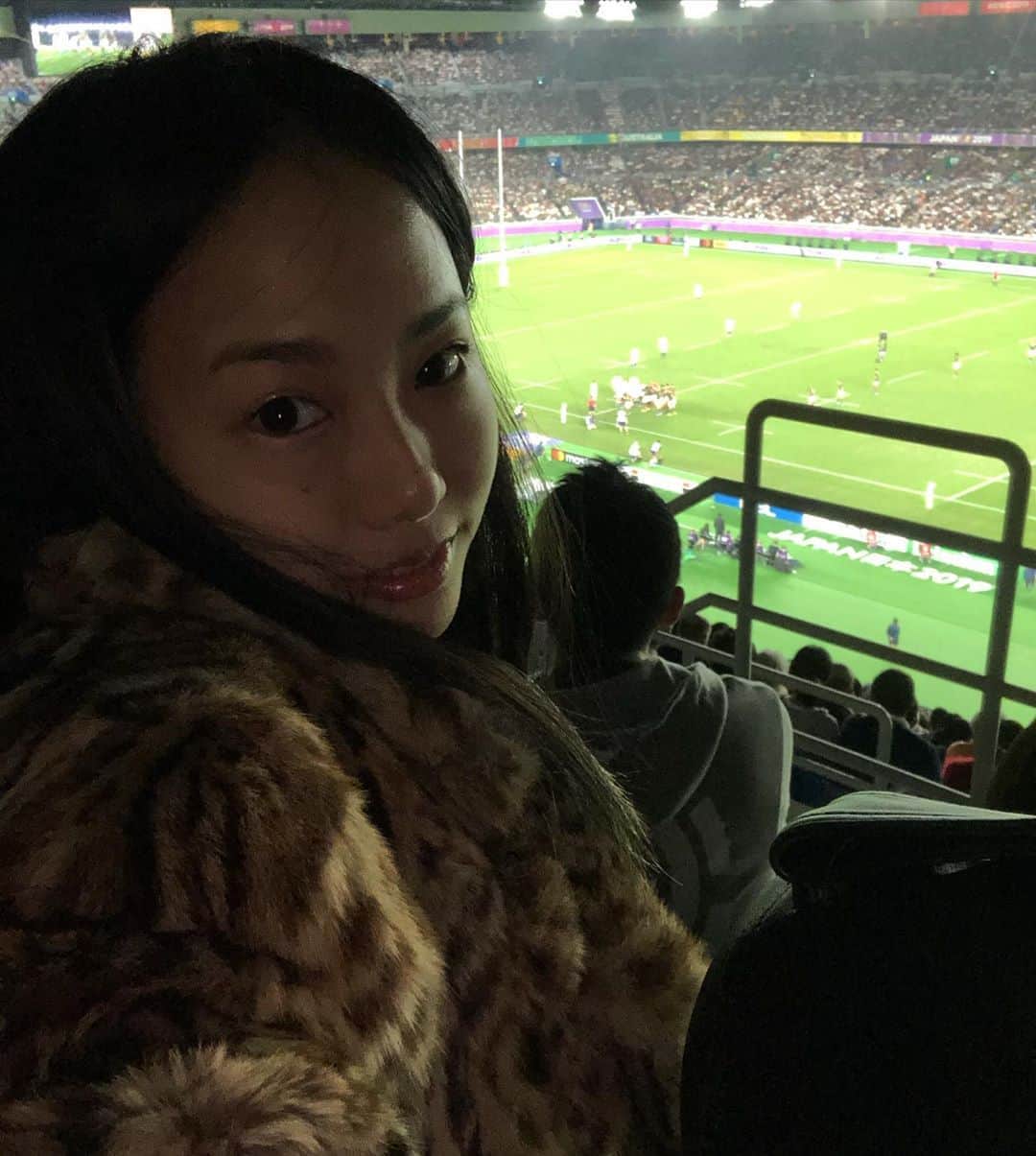 エリイ のインスタグラム：「#Rugby 🏉」