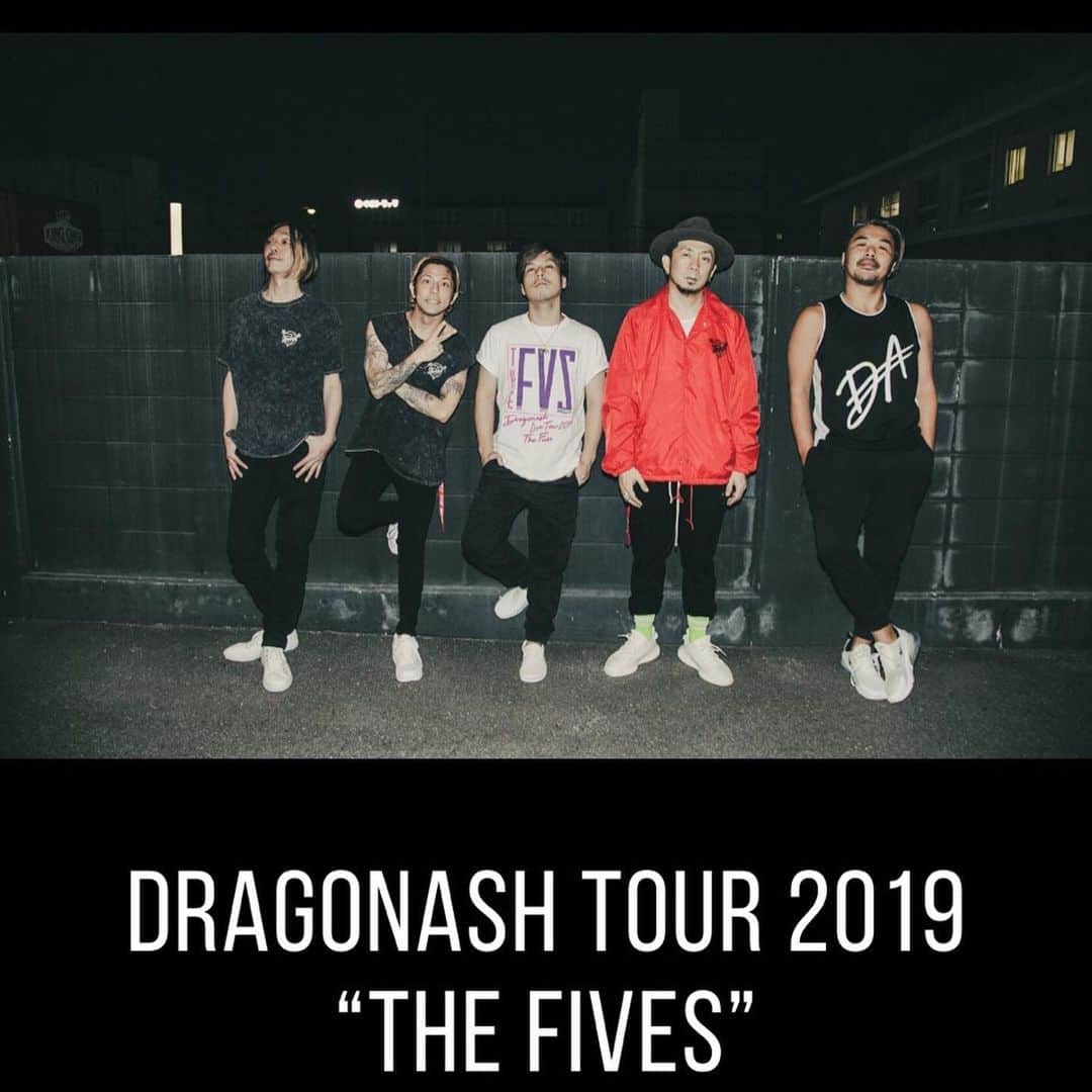 Dragon Ashさんのインスタグラム写真 - (Dragon AshInstagram)「DRAGONASH TOUR 2019 "THE FIVES" supported by Canva @ BLUE  LIVE 広島 #拡大して #DA_livephoto @nekoze_photo」11月3日 1時38分 - dragonash_official
