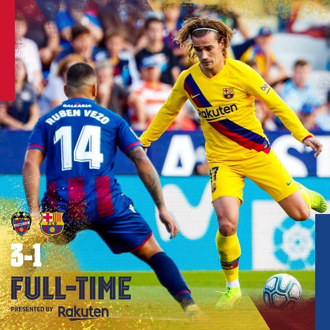 FCバルセロナさんのインスタグラム写真 - (FCバルセロナInstagram)「Bad day at the office.. Levante 3-1 Barcelona」11月3日 2時01分 - fcbarcelona