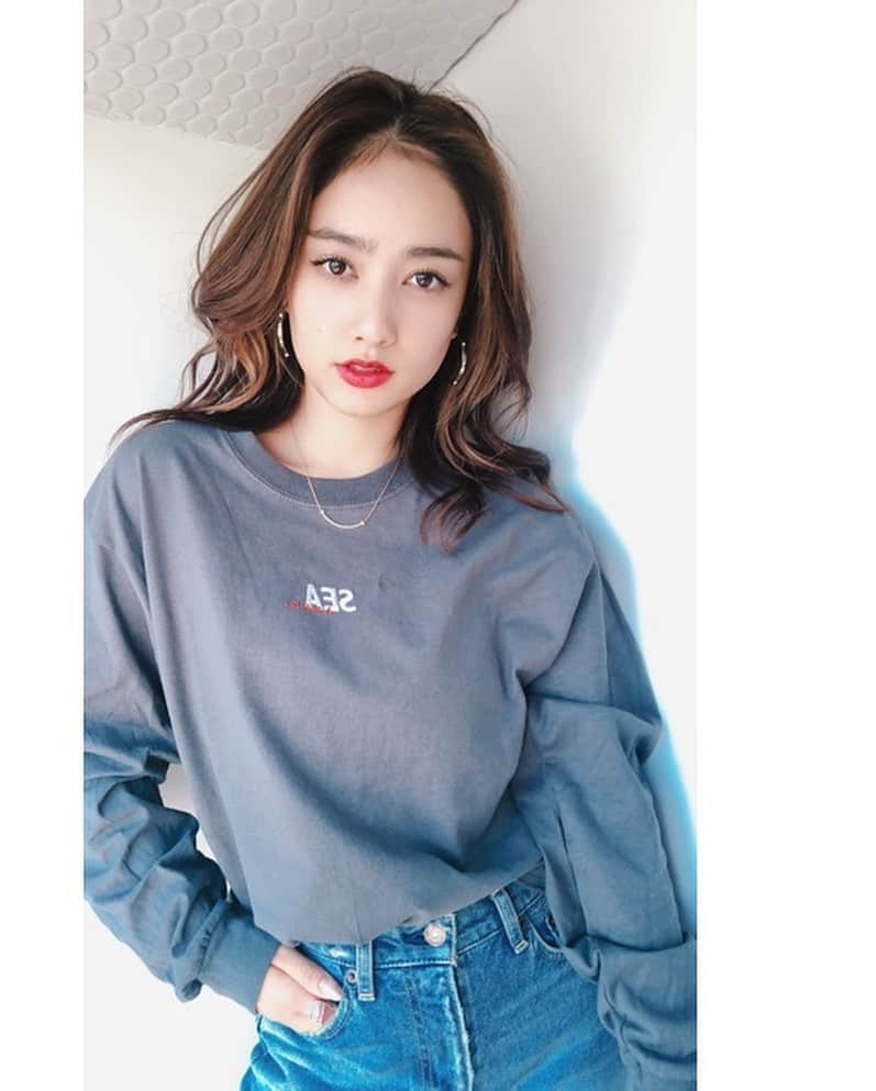 谷まりあさんのインスタグラム写真 - (谷まりあInstagram)「Have a nice Sunday ❤️ Thanks @windandsea_wear 😍 #marimaridenim」11月3日 13時21分 - mariaaaa728