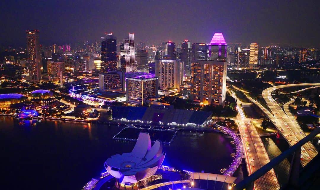 山口夏実さんのインスタグラム写真 - (山口夏実Instagram)「🌿🌵🌴 夜景が素敵すぎる🥺✨ ＊ ＊ #シンガポール #singapore  #marinabaysands」11月3日 9時05分 - natsumi19910625