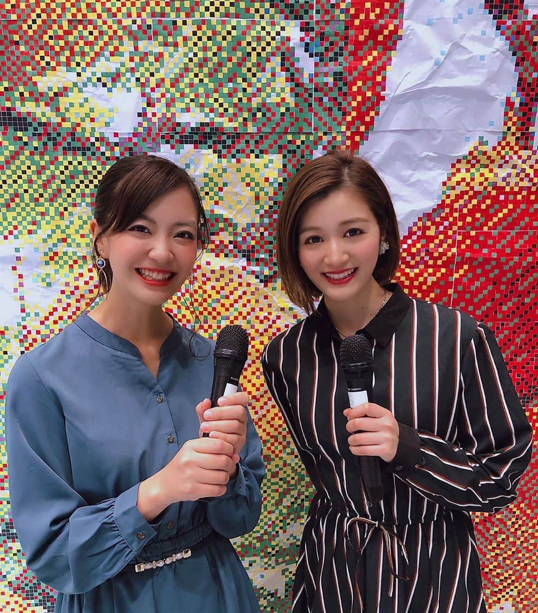 上杉あずさのインスタグラム：「. #うきは祭り #2019 #🌰 #🍁 今年もMCとして呼んで頂き、楽しい時間を過ごすことができました。 うきはの皆さんは会ったことがある人もない人も、みんな知り合いみたいな友達みたいな温かい人たちで。声をかけて下さったり、差し入れを持ってきて下さったり。とにかく笑いっぱなし、食べっぱなし、のほほんとしっぱなしの1日でした🌻本当にありがとうございました！ . 今年は伊藤貴美子ちゃんと初コンビでMC🎤💕キラキラしてて可愛かった。同じうきは市出身者としてこれからもよろしくお願いします🤲 . うきはバンザーーーーイ٩(๑❛ᴗ❛๑)۶ #ukiha #fukuoka #festival #autumn #fall #fruits #vegetables #event #mc #myhometown #うきは #福岡 #秋 #祭　#フルーツ #果物 #野菜 #実りの秋 #うきは祭り2019 #ありがとうございました」