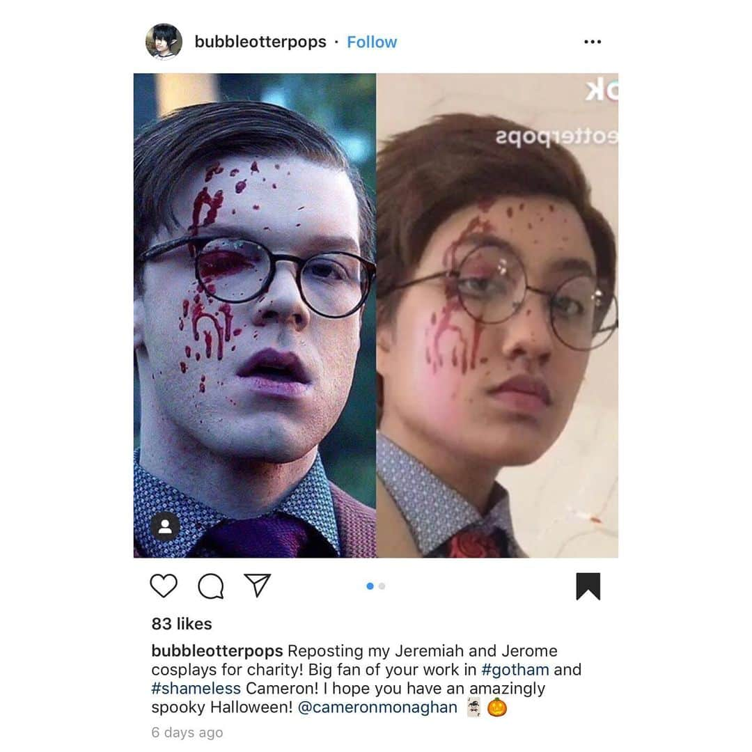 キャメロン・モナガンさんのインスタグラム写真 - (キャメロン・モナガンInstagram)「A few favorite Halloween costumes for charity. Thanks for dressing up for a good cause!」11月3日 10時44分 - cameronmonaghan