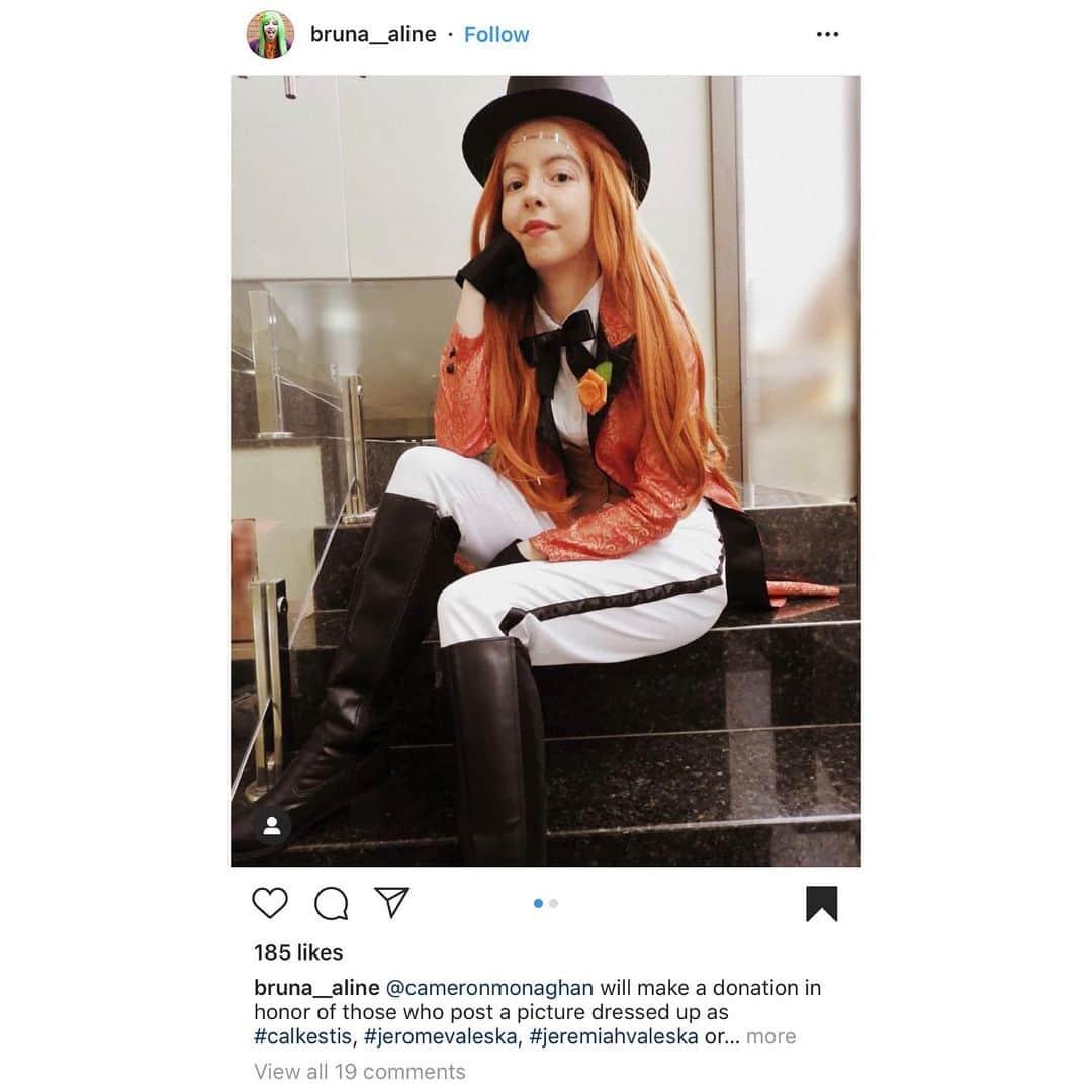 キャメロン・モナガンさんのインスタグラム写真 - (キャメロン・モナガンInstagram)「A few favorite Halloween costumes for charity. Thanks for dressing up for a good cause!」11月3日 10時49分 - cameronmonaghan