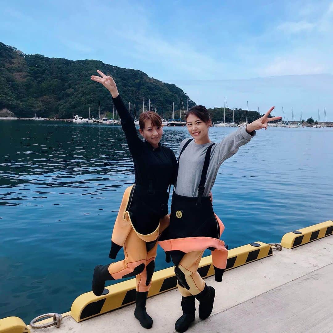 大河内美紗さんのインスタグラム写真 - (大河内美紗Instagram)「アドバンス講習2日目🐠本日のバディれみちゃん❤️セッティングも自分でするんだよ^ ^ #ダイビング #mic21 #PADI #海 #西伊豆 #安良里 #沖の根」11月3日 11時39分 - misa_okochi