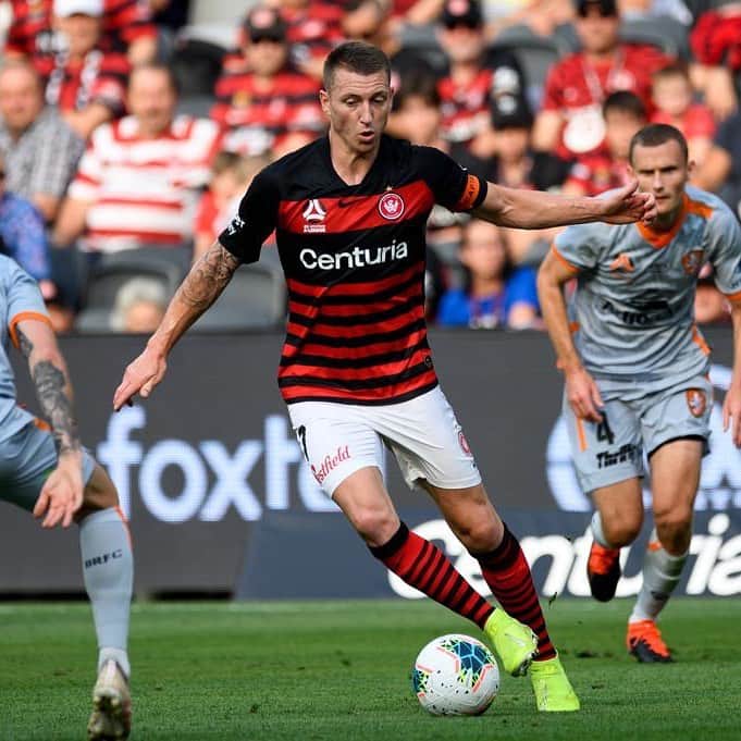 ミッチェル・デュークのインスタグラム：「Not the best performance but will take the point! Great support as always @bankweststadium 🔴⚫️」