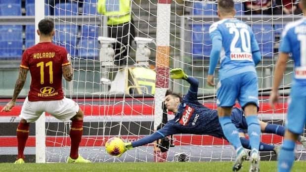 のインスタグラム：「Rialziamoci. 💪🏼💙 #RomaNapoli #forzanapolisempre」