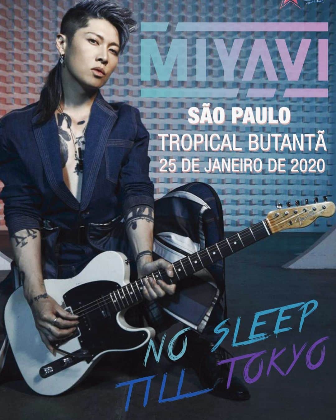 雅-MIYAVI-さんのインスタグラム写真 - (雅-MIYAVI-Instagram)「Brazil, yes your voice has reached us (I mean, technically to the local promotor. Lol) Thrilled to be back. Let’s rock baby 🤘🏻🤘🏻😎🎸 #Repost @ followhwstar :  MIYAVI - NO SLEEP TILL TOKYO TOUR 2020  Data: 25 de janeiro de 2020 Local: Tropical Butantã (São Paulo)  Início das vendas: 09 de novembro de 2019 (sábado), meio-dia  Informações sobre M&G e horários de abertura e do show serão divulgadas na semana que vem!  #MIYAVInoBrasil2020 #NoSleepTillTokyo」11月3日 14時02分 - miyavi_ishihara