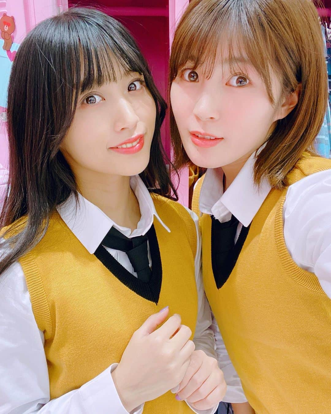 根岸愛さんのインスタグラム写真 - (根岸愛Instagram)「もしもゆっきぃと👯‍♀️ 同じ学校の生徒だったら👩‍🎓 スライドしてくと 何故かだんだん仲が 悪くなってきます🤣🤣 #choa_japan #choa #schoolwear #kpopfashion #PASSPO #韓国 #制服 #韓国制服 #韓国制服レンタル」11月3日 15時31分 - negishiai927