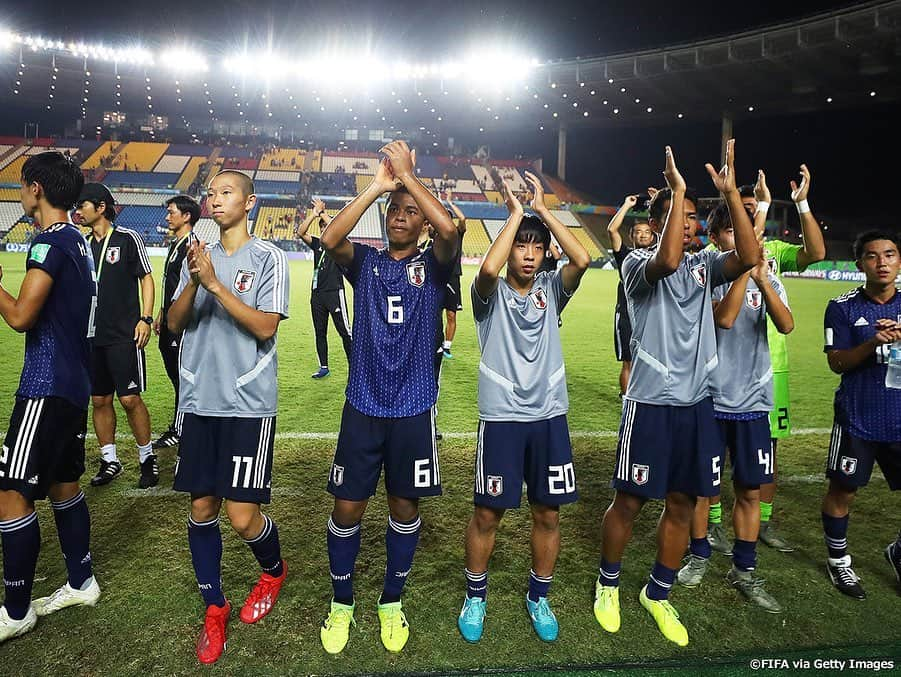 日本サッカー協会さんのインスタグラム写真 - (日本サッカー協会Instagram)「📸Match photos②｜#U17日本代表 は11月2日(土)、FIFA U-17ワールドカップブラジル2019の第3戦でU-17セネガル代表と対戦しました。日本は後半の西川潤選手の得点により1-0の勝利を収め、グループD首位でラウンド16進出を決めました。 ・ 🏆FIFA U-17ワールドカップブラジル2019 🇯🇵U-17日本代表 1-0 U-17セネガル🇸🇳 ⚽83' 西川潤 📅11/3(日) 8:00KO 📍Estadio Kleber Andrade ・ GK 1 #鈴木彩艶 （#浦和レッズユース ） DF 2 #鈴木海音（#ジュビロ磐田U18 ） 3 #半田陸（#モンテディオ山形ユース ） 4 #中野伸哉（#サガン鳥栖U18 ） →65' FW 10 #西川潤（#桐光学園高 ） 15 #村上陽介 （#大宮アルディージャU18 ） 18 #角昂志郎 （#ＦＣ東京U18 ） MF 14 #中野桂太 （#京都サンガＦＣU18 ) 17 #田中聡 （#湘南ベルマーレU18 ） →29 ' MF 6 #藤田譲瑠チマ （#東京ヴェルディユース ） 16 #山内翔 （#ヴィッセル神戸U18 ） 19 #田村蒼生 （#柏レイソルU18 ） FW 11 #唐山翔自 （#ガンバ大阪ユース ） →81' FW 9 #若月大和（#桐生第一高 ） ・ 監督　森山佳郎 ・ 🏆FIFA U-17ワールドカップブラジル2019 グループＤ 📅10/28(月) 8:00KO 3-0 U-17オランダ🇳🇱 📅10/31(木) 8:00KO 0-0 U-17アメリカ🇺🇸 📅11/3(日) 8:00KO 1-0 U-17セネガル🇸🇳 ラウンド16 📅11/7（木）4:30KO vs グループB/E/Fの3位 ※すべて日本時間 ・ 📺J SPORTS／BSフジ 👉大会情報はJFA.jpへ #U17WC」11月3日 20時43分 - japanfootballassociation