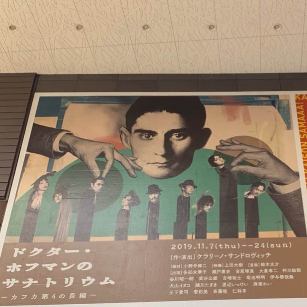 山本真由美さんのインスタグラム写真 - (山本真由美Instagram)「. 或る日マチネにて観劇。@KAAT 『ドクター・ホフマンのサナトリウ～カフカ第４の長編～』 . . . . カフカの悪い夢から醒めたくなかった。 . . . .  OPの演出ですでに、美しくて泣く。緻密さと演劇の力と人の可能性をまのあたりにしたからだと思う。小野寺さんの振り付け。今年は「キネマと恋人」が尾を引く幸せな観劇だった故。否ケラさんの作品には幾度と。音楽も素晴らし。  このパンフを買わない意味がわからないというほどにステキ。 全部袋とじられてる。 ひとつずつあけてたら年越そう。‪熟読🧪 . ‬ #KAAT #横浜 #神奈川芸術劇場  #観劇 #演劇 #カフカ #フランツカフカ #ドクターホフマンのサナトリウム  #ケラリーノサンドロヴィッチ  #小野寺修二 #多部未華子 #瀬戸康史 #音尾琢真 敬省略 #art #japan #theatre#likeforfollow #dance #music #yokohama #変身 #失踪者 #審判 #城 #未完」11月18日 10時13分 - mayumi_yamamoto.official