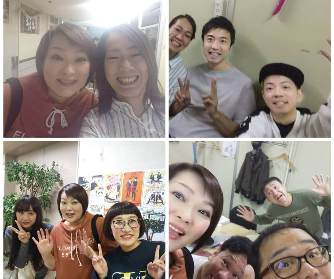 五十嵐サキさんのインスタグラム写真 - (五十嵐サキInstagram)「ルミネtheよしもと😃🍀 #アキさん の #joyjoyエンタメ新喜劇  #ルミネtheよしもと #無事終演  #満席立ち見 の大盛り上がりで #お客様 も元気いっぱいで #舞台 も凄く楽しかったです #舞台写真 と #楽屋#打ち上げ  #そして #ルミネ公演 のお昼の部に出てた #大山えりの ちゃんとも再会のパシャリ  #とっても楽しい  #東京 でした #ご来場下さった皆様ありがとうございました  #そして #インスタ にお付き合い下さった皆様有り難うございました #明日 は #岐阜県 で辻本さんの新喜劇 #よしもと新喜劇 #吉本新喜劇 #五十嵐サキ」11月4日 1時26分 - saki_igarashi