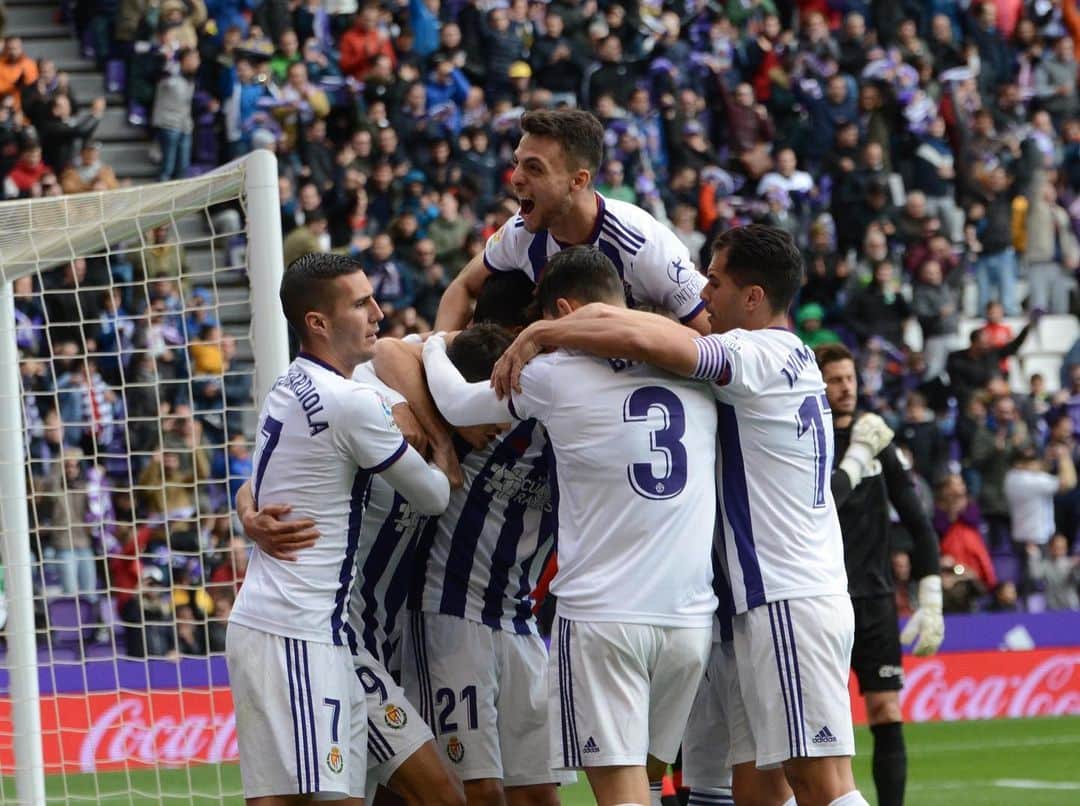 ロナウドのインスタグラム：「¡Grandes equipo y afición! Resultado importantísimo y buena racha en Zorrilla #pucela #aúpapucela #realvalladolid」