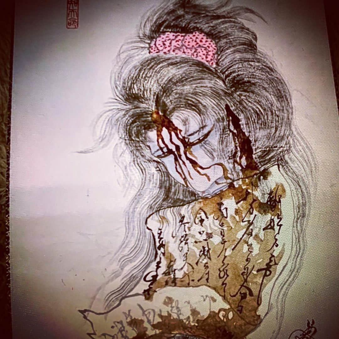 中野義仁さんのインスタグラム写真 - (中野義仁Instagram)「this painting using my real deal blood 虎狼展 Korouten, ＊展覧会場が原宿から道玄坂に変更です ‼️ 11月 5日 〜11日 迄 。 〒150-0043 渋谷区 道玄坂 1-15-3 プリメーラ道玄坂 102。 "アートギャラリー道玄坂" 電話番号 03-5728-2101 FAX  03-5728-2102 午前11時〜17.30迄。 協賛金 1名様 500円。 ＊New location this year ‼️ 〒150-0043  1-15-3 Dogenzaka Shibuyaku 。 102 Premailer Dogenzaka "Art Gallery  Dogenzaka" tel  03-5728-2101 fax 03-5728-2102  N ovember 5(Tue)〜11(Mon)。 11.00am〜17.30。 support fee one person  500yen。  #H2ocean #H2oceanproteam #officialh2ocean #instagram #painting #traditional ＃exhibition #blood #freehand  #japan #art #artist #artistmafia #namakubi #tattoos #tattooing #tattoo #tattoomag  #inK #inkdmag #tattoomagazine #tattoos_of_instagram #memarky  #tattoolifemagazine #tattooenelgy #tattooinstagram #tattoomania #artistmafia #tattoocultur #tattoocomunity #tattooculturmagazine #tattooare  @jessyentattoo @dennis_camsupply @yokohama_tattoo_museum @souryou @kiwamijewelry @horiyoshi3shop @taiwantattooconventionが」11月4日 1時58分 - horiyoshi_3