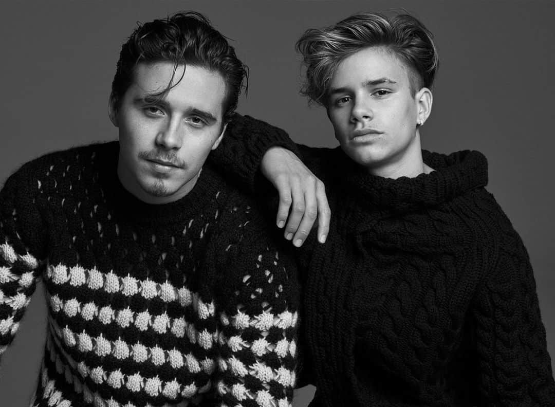 ジャスティン・キャンベルのインスタグラム：「Loved shooting this with my friends @brooklynbeckham and  @romeobeckham. These guys are two of the kindest most genuine people I know.」