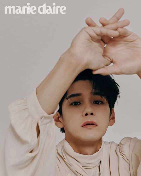 のインスタグラム：「Ong Seong Wu @osw_onge For Marie Claire Korea Magazine October Issue 💛 . . . . . #성우 #SeongWu #옹성우 #OngSeongWu  #asianboy#맞팔 #셀스타그램 #셀카 #얼스타그램 #데일리 #선팔 #인스타그램 #koreanboy #l4l #f4f  #like4like  #おしゃれ #オシャレ #いいね返し #フォロー #韓国人 #韓国 #セルカ #自撮り #ファッ」