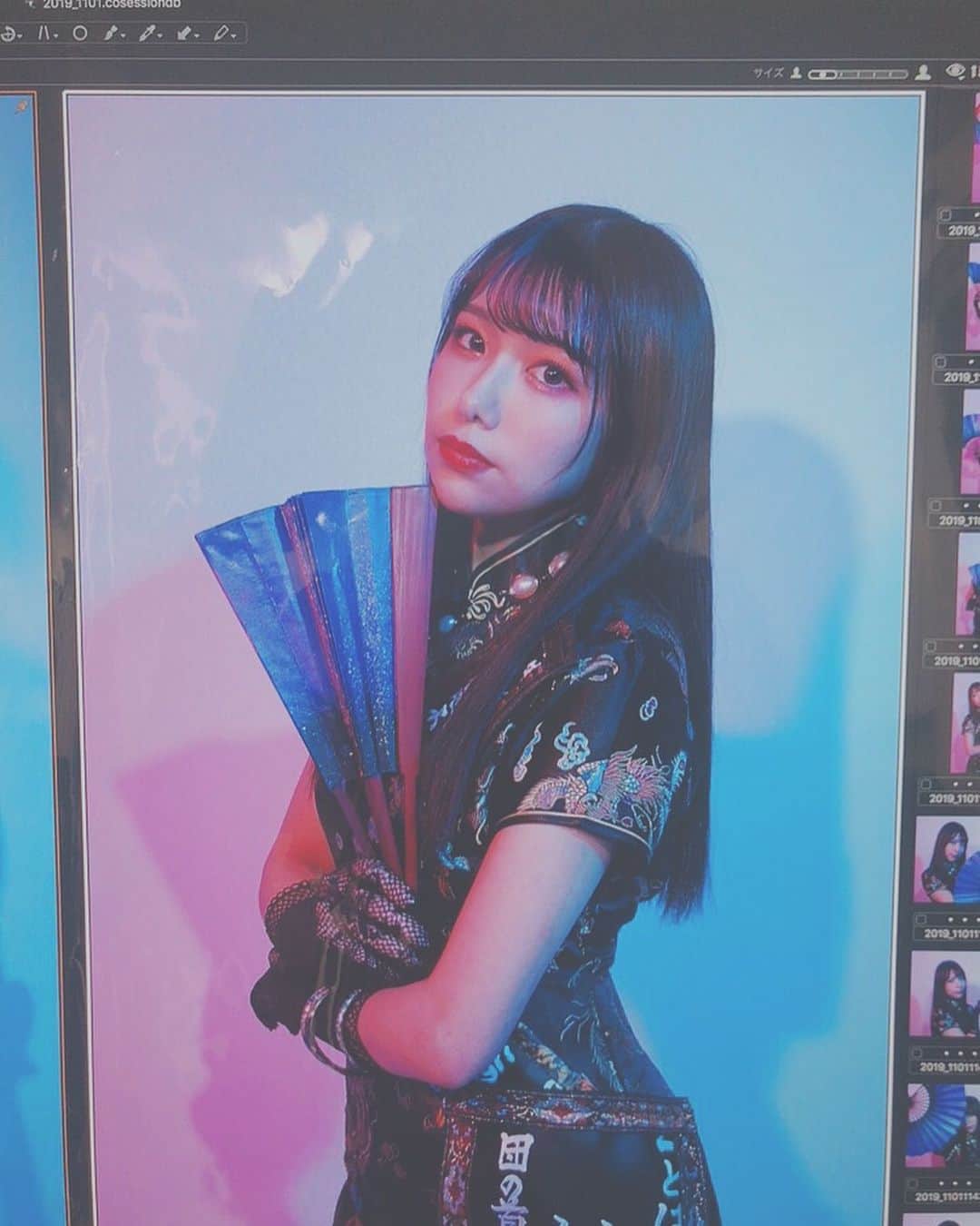 水城夢子のインスタグラム：「舞台ジゴマ 12/11〜  #チャイナドレス #チャイボーグ #チャイボーグメイク」