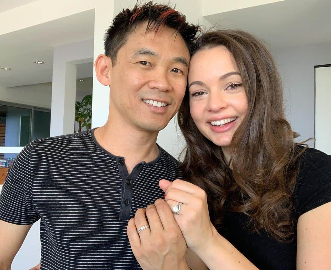 ジェームズ・ワンのインスタグラム：「One ring (I mean two) to rule them all 👰 🎩 🎉🥂 No fuss. At home with our doggies as witnesses 😄🤗 Yaaayyyy!!」