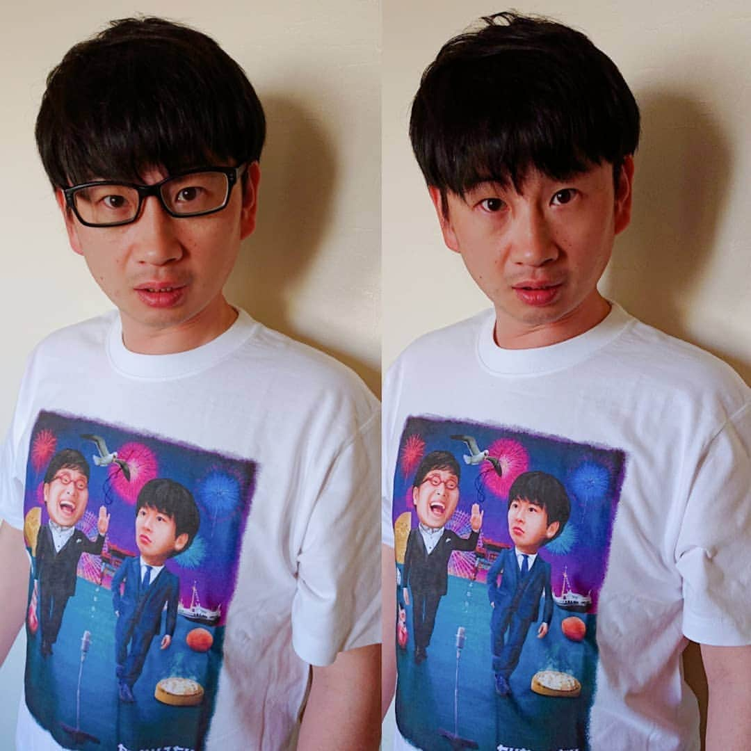 八木良さんのインスタグラム写真 - (八木良Instagram)「グッズのTシャツを着てみました。 #オードリー若林 さんではなく両方ぼくです。 メガネありバージョンとメガネなしバージョン #たりないふたり #さよならたりないふたり  #八木良 #そっくりさん #ソックリさん #ものまね #ものまねタレント #ものまね芸人  #モノマネ #モノマネタレント #モノマネ芸人 #物真似 #物真似タレント #物真似芸人 #顔まね #顔マネ #顔真似 #コードリー #リトルトゥース」11月4日 13時18分 - makotoyagi79