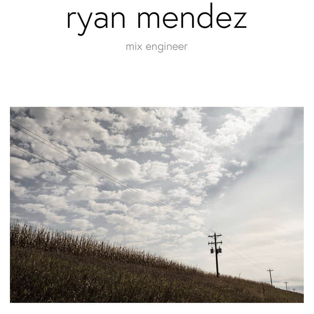 Yellowcardのインスタグラム：「‪The one and only @ryanmichaelmendez has officially launched his mix engineering website! You can check out some of his recent work, as well as contact him for mixing inquiries at ryanmendezmusic.com. ‬」