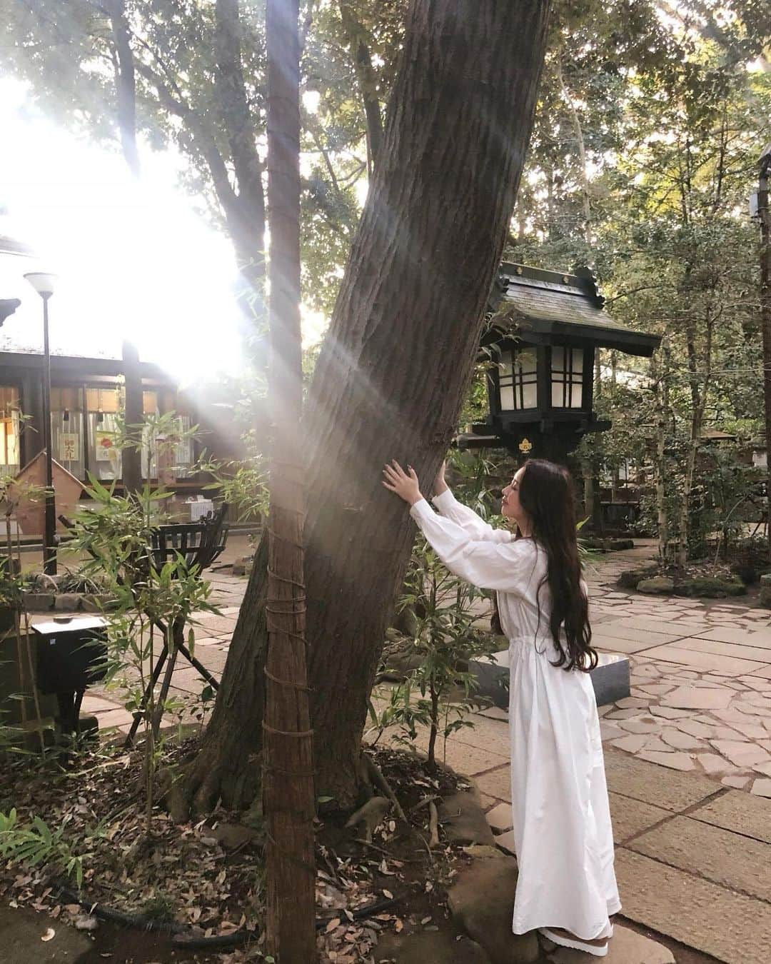 八尋莉那のインスタグラム：「諏訪神社に行ってきました☺️ ・ #神社仏閣巡り#諏訪神社#千葉#流山#ドライブ#me#instagram#instagood」