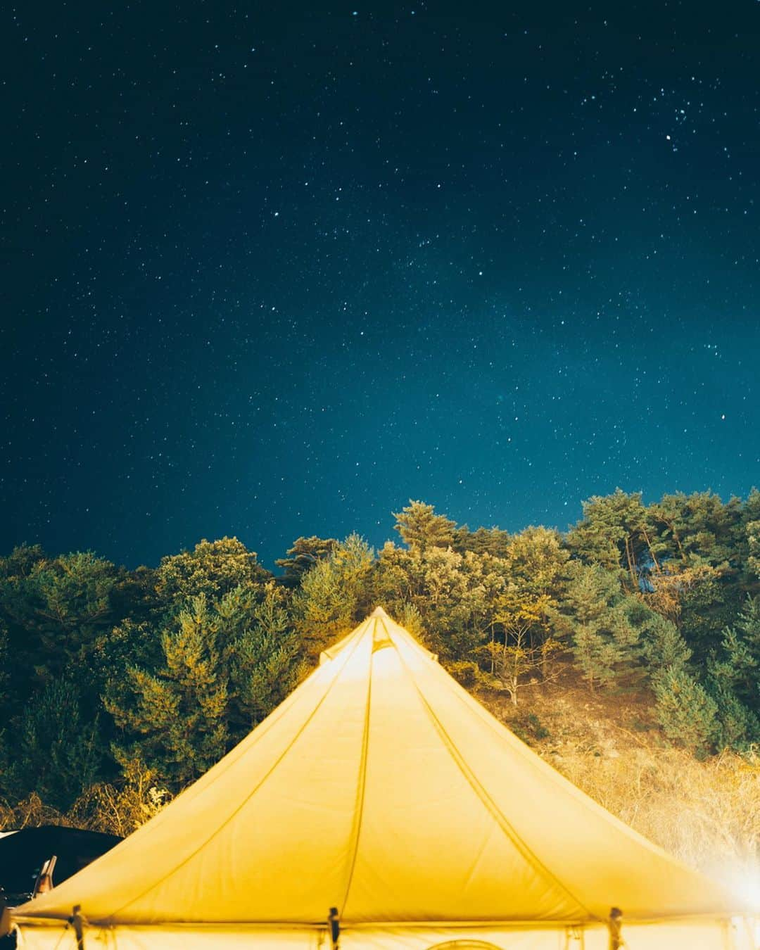 shinichi38さんのインスタグラム写真 - (shinichi38Instagram)「﻿ STARLIGHT GLAMPING 🌌﻿ ﻿ ﻿ ﻿ 京都のるり渓にあるグランピングスポット﻿ GRAX Premium camp resortに﻿ 行ってきました☺︎﻿ ﻿ 手ぶらで行ってキャンプできるなんて﻿ なんていうことでしょうww﻿ ﻿ 晩には寒くなったのですが﻿ なんていうことでしょう！！﻿ コットンテントの中にコタツ搭載🏮﻿ るり渓温泉の横にあるので﻿ 温泉でもポカポカでした♨️﻿ ﻿ 見上げれば満天の星空の下﻿ 冬に鍋プランもあるそうなんで﻿ 皆も是非行ってみてください⛺️﻿ っていうかまた行きたい🥺」11月4日 18時02分 - shinichillout54