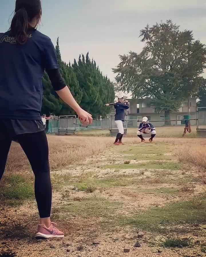 上杉あずさのインスタグラム：「. . #めざせ110キロプロジェクト  模擬始球式 #⚾️ . . #始球式 #浮羽ボーイズ #取材 #練習 #お邪魔しました #取材報告 #改めて #baseball #training #pitcher #levelup #challenge #speed #up #fukuoka #ukiha #boys #team」