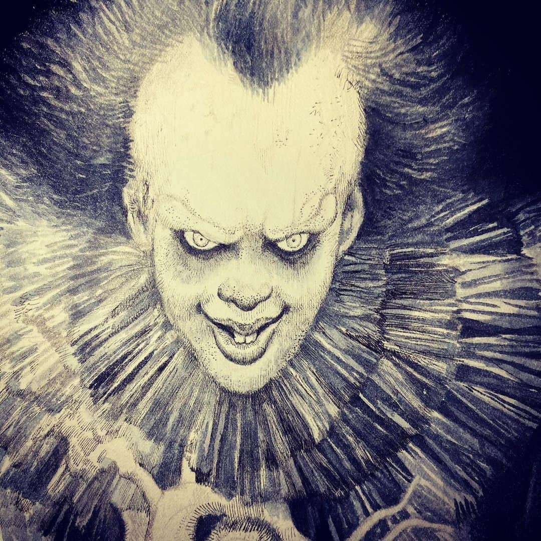 ヒグチユウコさんのインスタグラム写真 - (ヒグチユウコInstagram)「#itchapter2 作品描かせていただきました。🤡が怖い人はみないほうがいいかも。 #ペニーワイズ　#pennywise #stevenking」11月4日 19時18分 - yukohiguchi3