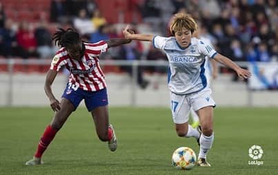 山本摩也のインスタグラム：「. 続けると見えてくるものがある。  Muy orgullosa de mi equipazo,seguimos este camino junt@s.  @rcdeportivo  @rcdfem」