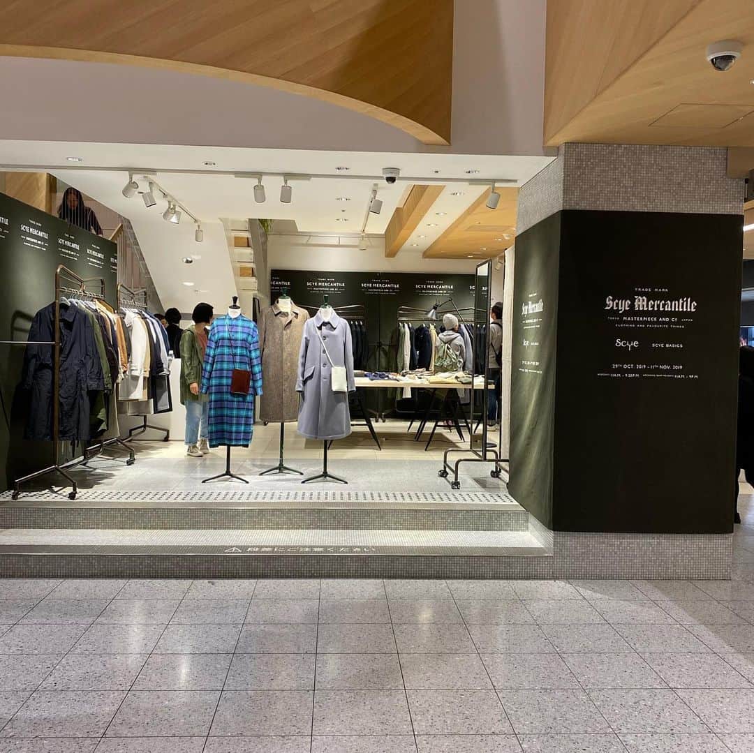 ループウィラーさんのインスタグラム写真 - (ループウィラーInstagram)「@scye_mercantile POP UP 新宿 @newoman_official  で11/11まで開催中です！お時間あれば是非！  @masamichi_katayama  氏のデザイン監修です！ . #scyebasic  #scyemercantile」11月4日 21時03分 - loopwheelerss