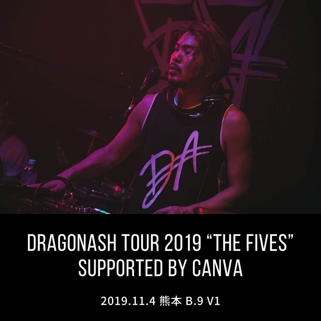 Dragon Ashさんのインスタグラム写真 - (Dragon AshInstagram)「‪DRAGONASH TOUR 2019 ‬ ‪“THE FIVES” ‬ ‪supported by Canva‬ ‪熊本 B.9 V1‬ ‪#DA_livephoto‬ ‪photo  by ‬ @nekoze_photo」11月4日 23時57分 - dragonash_official