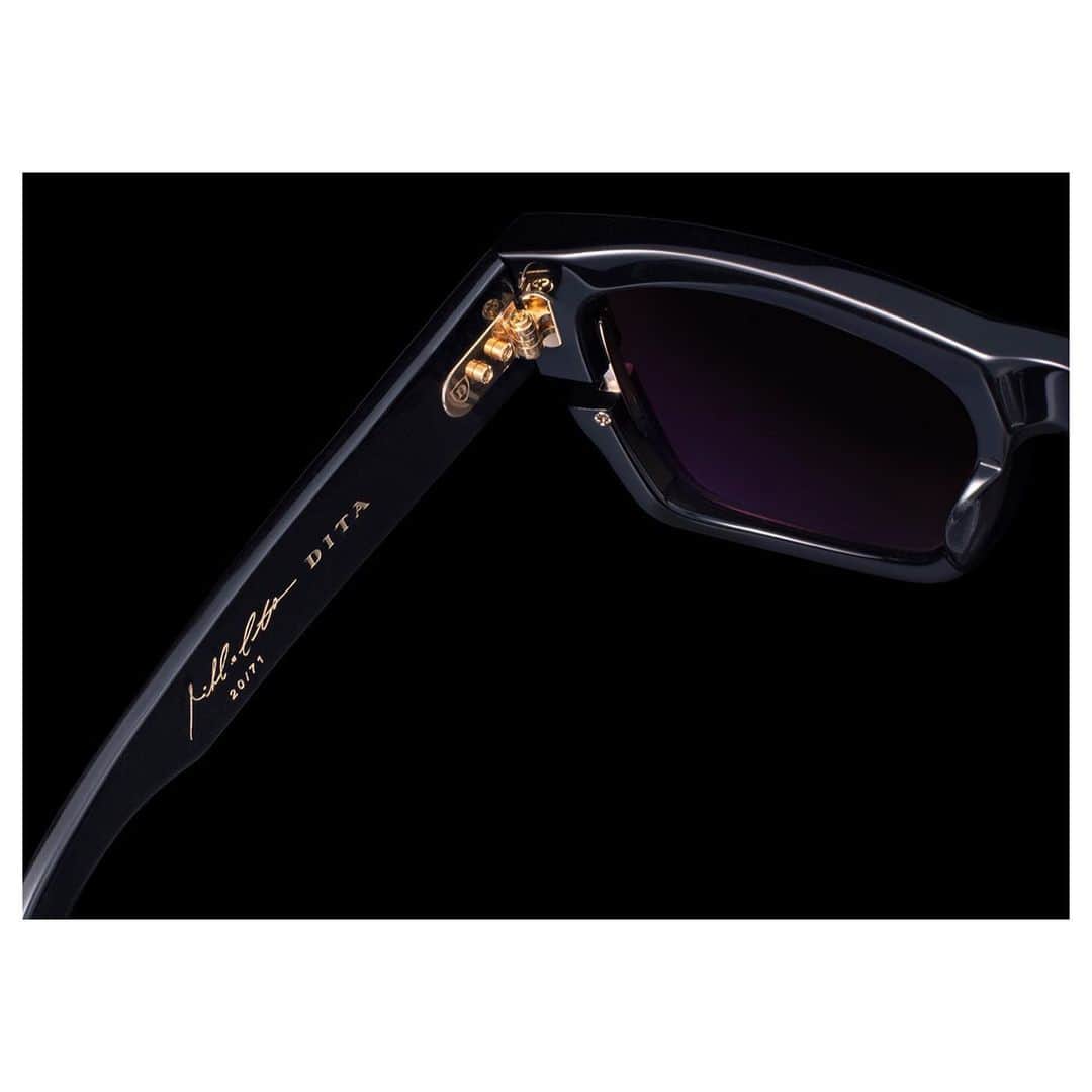 ディタのインスタグラム：「This exclusive designed frame is laser etched with DITA’s Director of Design Michael Castillo's signature and hand numbered to only 71 pieces. Keep These Somewhere Safe. Available now on dita.com — link in bio #CategoryOfOne #DITAeyewear #DITAsunglasses」
