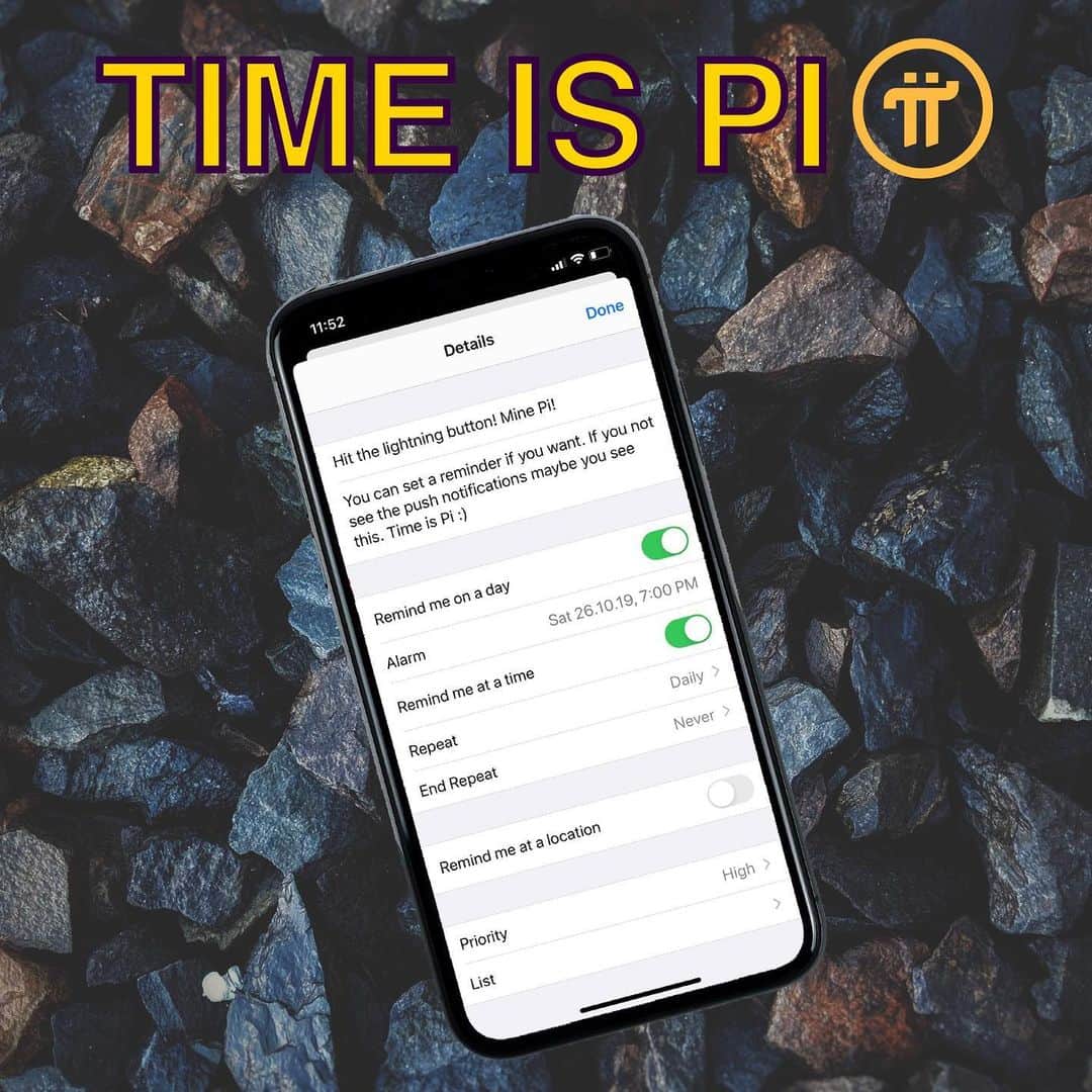 Wikileaksのインスタグラム：「Don’t forget to push the lightning button every 24h. I just made a reminder for me. Time is Pi!  π Pi is a new cryptocurrency that you can easily “mine” (or earn) from your phone. You can download the Pi Network App on the AppStore or GooglePlay. All you need is an invitation from an existing trusted member on the network. π Invitation code: Beachbob π Is this real? Is Pi a scam? Pi is not a scam. It is a genuine effort by a team of Stanford graduates to give everyday people greater access to cryptocurrency. π Pi reached more then 1 Million Pioneers. The mining rate will halve when Pi reaches 10M engaged Pioneers. π For more information visit: minepi.com  #pithefirst#pi1million#pinetwork#minepi#generationpi#cryptocurrency#kryptowährung#stanford#blockchain#btc#bitcoin#daytrade#money#geld#yale#smile#gaming#ps4#brexit#yahoo#invest#ios#trading#barrick#miners」
