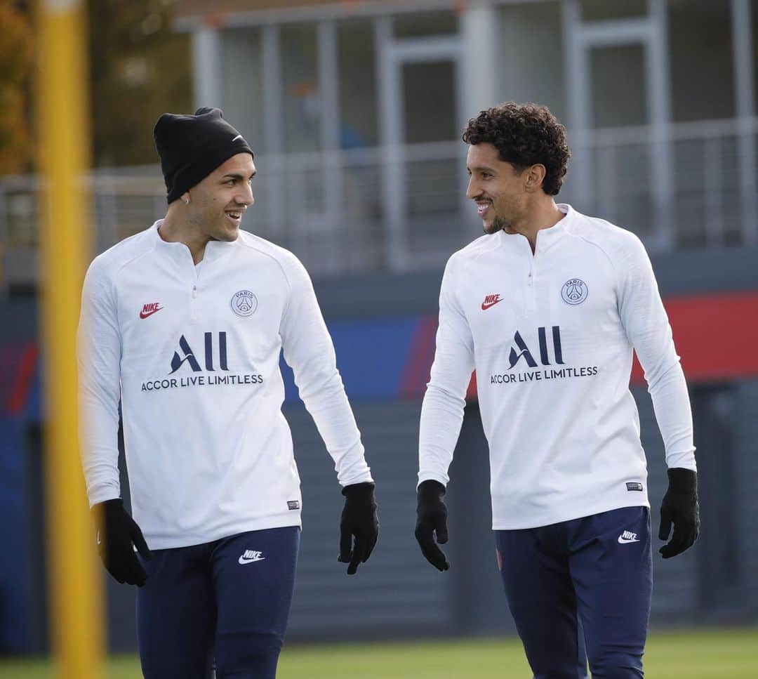 レアンドロ・ダニエル・パレデスのインスタグラム：「#championsleague ❤️💙 @psg」
