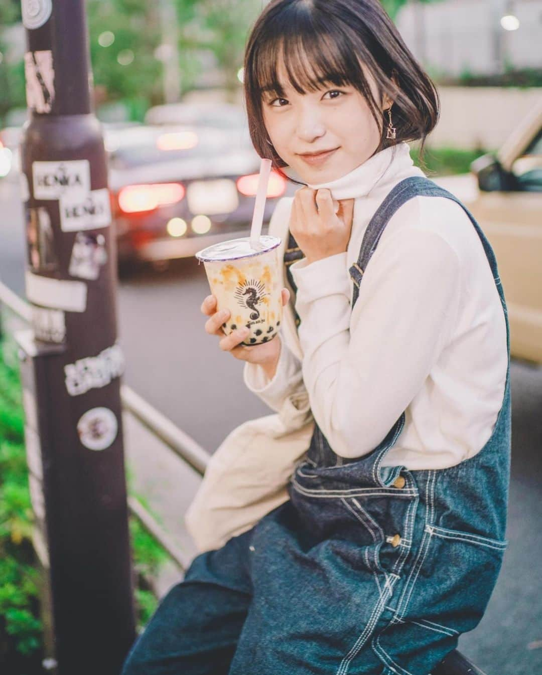 kenta_soyoungさんのインスタグラム写真 - (kenta_soyoungInstagram)「tapioca？ Both are mine！ . . . . 両方とも私の！ ってやつ。 . #タピオカチャレンジ model: @komaki_nana #ななのグルメ旅」11月5日 20時58分 - kenta_soyoung