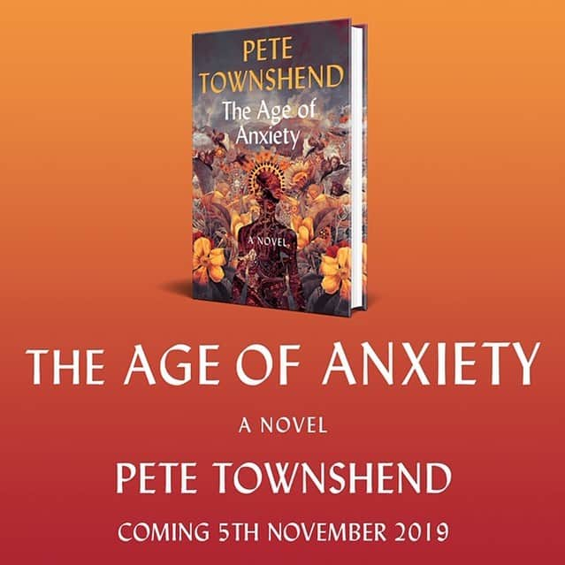 ピート・タウンゼントのインスタグラム：「Out today. And it won’t make you anxious! Hopefully it will encourage you to realise what makes us anxious makes us strong and creative. . . . . #theageofanxiety #coronetbooks #hachettebooks」