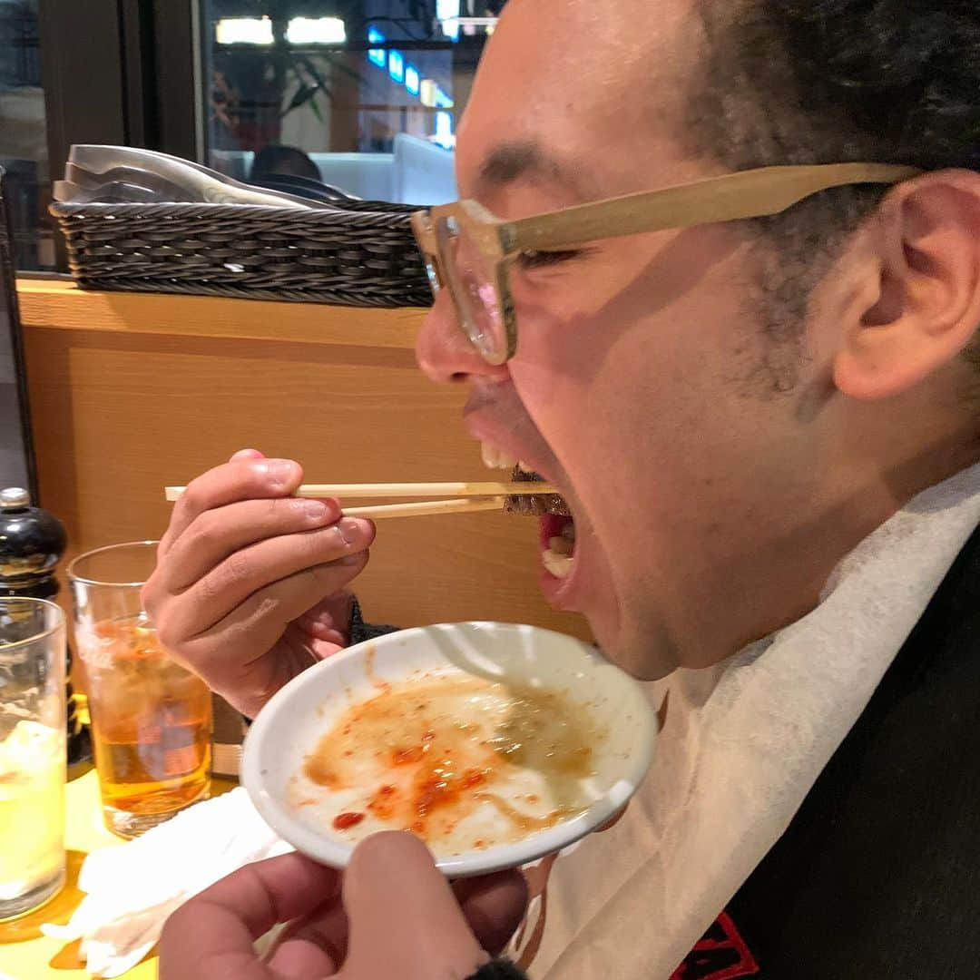 マービンJr.さんのインスタグラム写真 - (マービンJr.Instagram)「#一口いる？ #いらないの？ #いらないなら食べちゃうね #肉亭中村 #最 #高」11月5日 15時12分 - marvinjr39